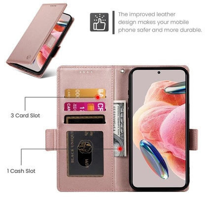 Side Buckle Magnetic Frosted Leather Phone Case, For Samsung Galaxy S26 5G, For Samsung Galaxy S25 FE 5G, For Samsung Galaxy S25 Edge 5G
