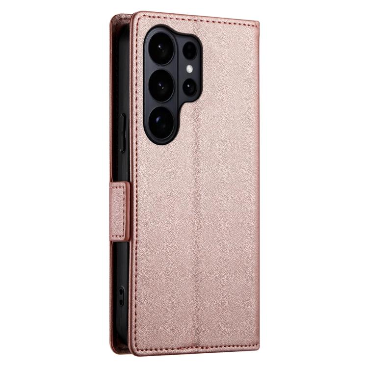 Side Buckle Magnetic Frosted Leather Phone Case, For Samsung Galaxy S26 Ultra 5G, For Samsung Galaxy S26 5G, For Samsung Galaxy S25 FE 5G
