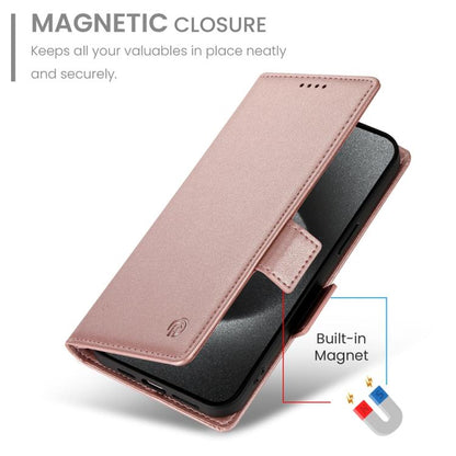Side Buckle Magnetic Frosted Leather Phone Case, For Samsung Galaxy S26 Ultra 5G, For Samsung Galaxy S26 5G, For Samsung Galaxy S25 FE 5G