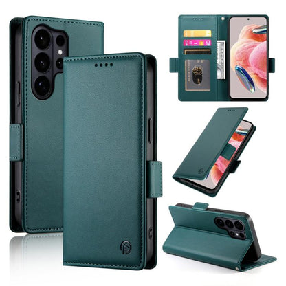 Side Buckle Magnetic Frosted Leather Phone Case, For Samsung Galaxy S26 Ultra 5G, For Samsung Galaxy S26 5G, For Samsung Galaxy S25 FE 5G