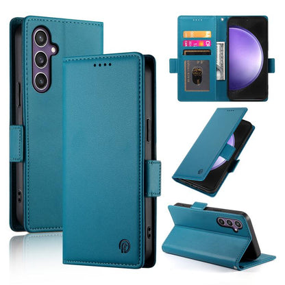Side Buckle Magnetic Frosted Leather Phone Case, For Galaxy S26 FE 5G, For Samsung Galaxy S26+ 5G, For Samsung Galaxy S26 Edge 5G