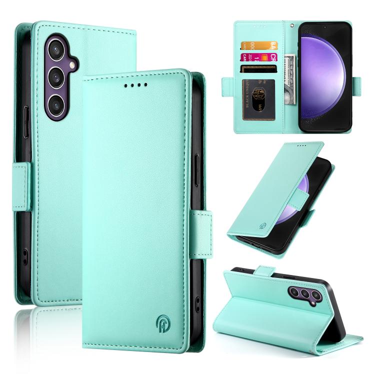 Side Buckle Magnetic Frosted Leather Phone Case, For Galaxy S26 FE 5G, For Samsung Galaxy S26+ 5G, For Samsung Galaxy S26 Edge 5G