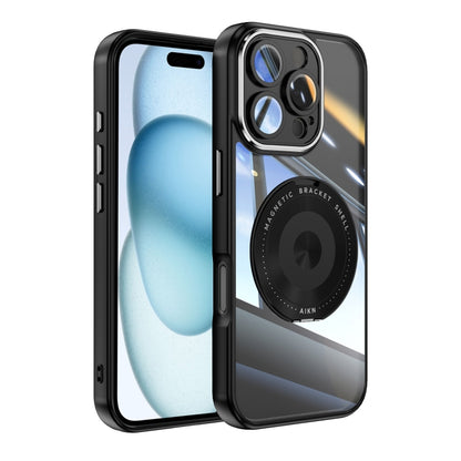 360 Holder Magsafe Acrylic Hybrid TPU Phone Case, For iPhone 16e, For iPhone 16 Pro Max, For iPhone 16 Pro, For iPhone 16 Plus