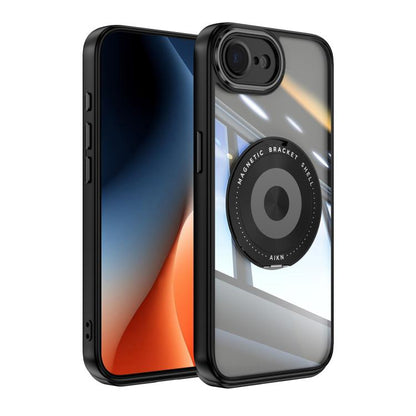 360 Holder Magsafe Acrylic Hybrid TPU Phone Case, For iPhone 16e, For iPhone 16 Pro Max, For iPhone 16 Pro, For iPhone 16 Plus