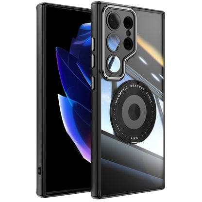 360 Holder MagSafe Acrylic Hybrid TPU Phone Case, For Samsung Galaxy S24+ 5G, For Samsung Galaxy S24 5G, For Samsung Galaxy S23 Ultra 5G, For Samsung Galaxy S23+ 5G