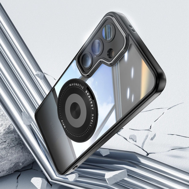 360 Holder MagSafe Acrylic Hybrid TPU Phone Case, For Samsung Galaxy S25+ 5G, For Samsung Galaxy S25 Ultra 5G, For Samsung Galaxy S24 FE 5G, For Samsung Galaxy S24 Ultra 5G