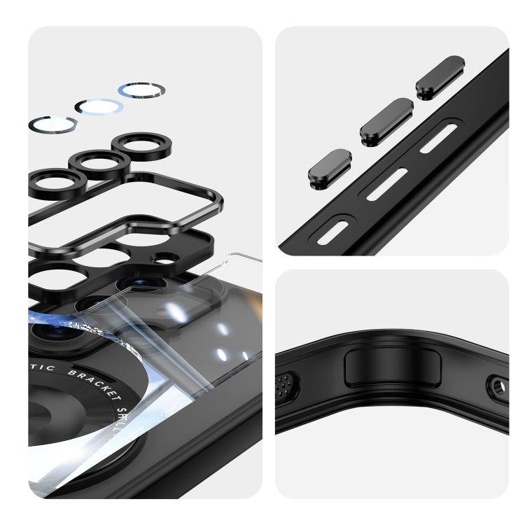 360 Holder MagSafe Acrylic Hybrid TPU Phone Case, For Samsung Galaxy S25+ 5G, For Samsung Galaxy S25 Ultra 5G, For Samsung Galaxy S24 FE 5G, For Samsung Galaxy S24 Ultra 5G