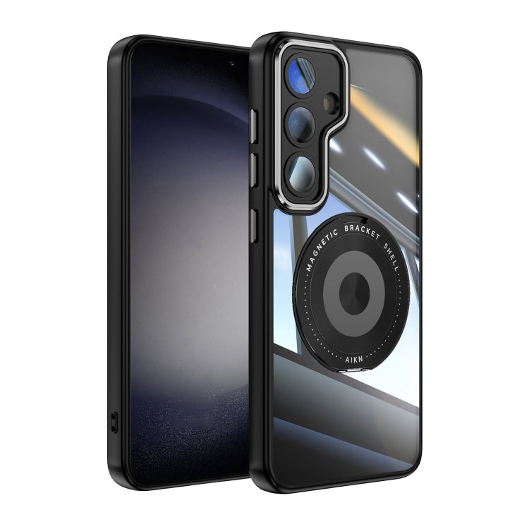 360 Holder MagSafe Acrylic Hybrid TPU Phone Case, For Samsung Galaxy S26+ 5G, For Samsung Galaxy S26 Ultra 5G, For Samsung Galaxy S26 5G, For Samsung Galaxy S25 5G