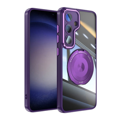360 Holder MagSafe Acrylic Hybrid TPU Phone Case, For Samsung Galaxy S26+ 5G, For Samsung Galaxy S26 Ultra 5G, For Samsung Galaxy S26 5G, For Samsung Galaxy S25 5G