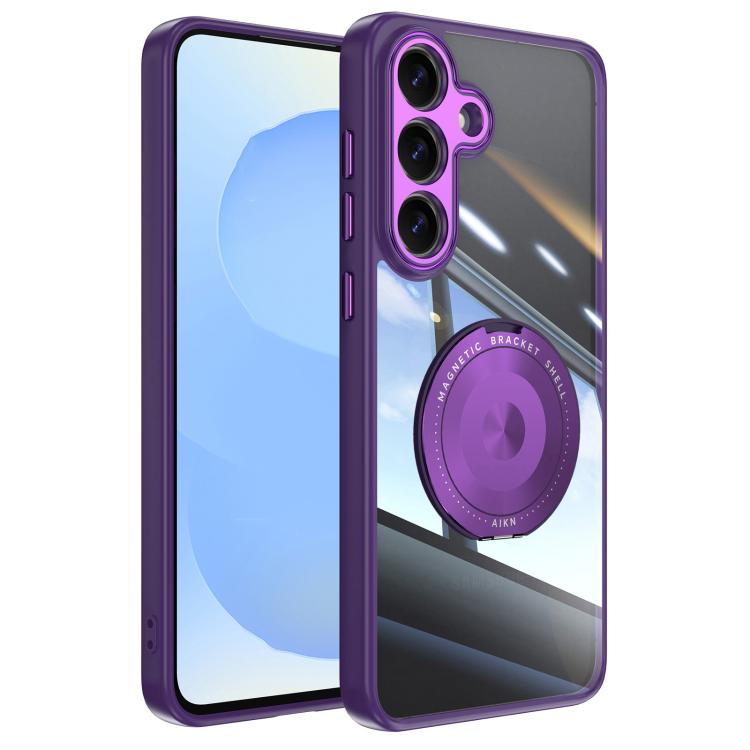 360 Holder MagSafe Acrylic Hybrid TPU Phone Case, For Samsung Galaxy S26+ 5G, For Samsung Galaxy S26 Ultra 5G, For Samsung Galaxy S26 5G, For Samsung Galaxy S25 5G