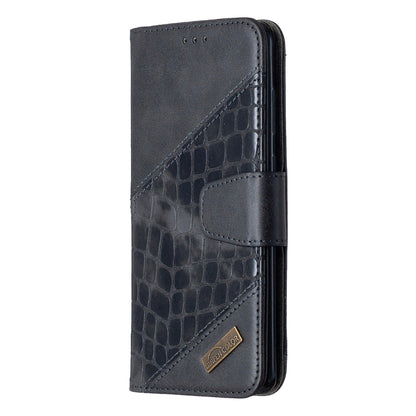 Matching Color Crocodile Texture Horizontal Flip PU Leather Case with Wallet & Holder & Card Slots, For Samsung Galaxy S20+