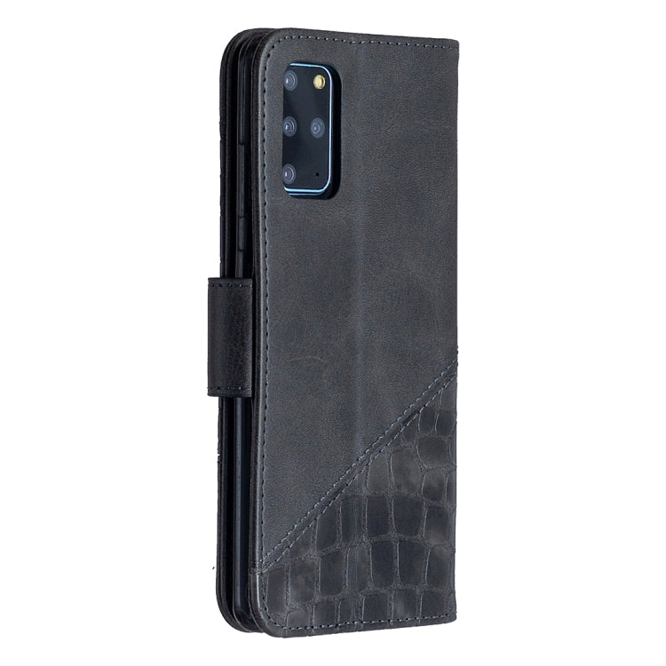 Matching Color Crocodile Texture Horizontal Flip PU Leather Case with Wallet & Holder & Card Slots, For Samsung Galaxy S20+