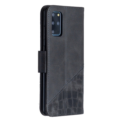 Matching Color Crocodile Texture Horizontal Flip PU Leather Case with Wallet & Holder & Card Slots, For Samsung Galaxy S20+