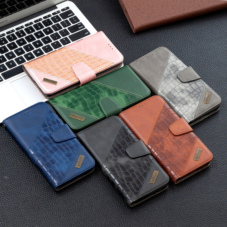 Matching Color Crocodile Texture Horizontal Flip PU Leather Case with Wallet & Holder & Card Slots, For Samsung Galaxy S20+