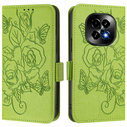 Embossed Rose RFID Anti-theft Leather Phone Case, For Realme C63 5G, For Realme Note 60 4G / C61 4G India, For Realme 13+ 5G, For Realme 13 Pro / 13 Pro+ 5G