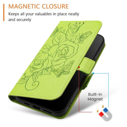Embossed Rose RFID Anti-theft Leather Phone Case, For Realme P4 5G, For Realme 15T 5G Global, For Realme 15 / 15 Pro 5G Global, For Realme C71 4G Global
