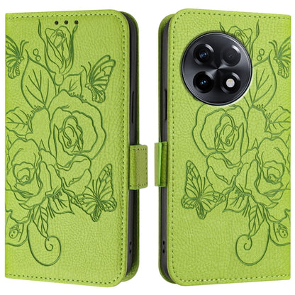Embossed Rose RFID Anti-theft Leather Phone Case, For OnePlus 11R 5G, For OnePlus 11, For OnePlus Nord N300, For OnePlus Ace Pro 5G / 10T 5G
