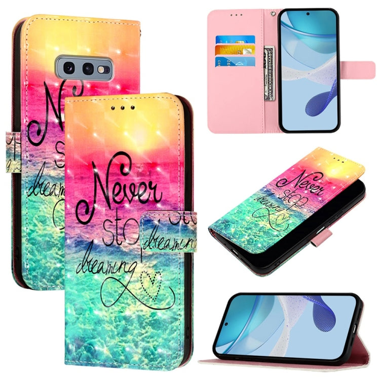 3D Painting Horizontal Flip Leather Phone Case, For Samsung Galaxy S24 FE 5G, For Samsung Galaxy S10e, For Samsung Galaxy S10+