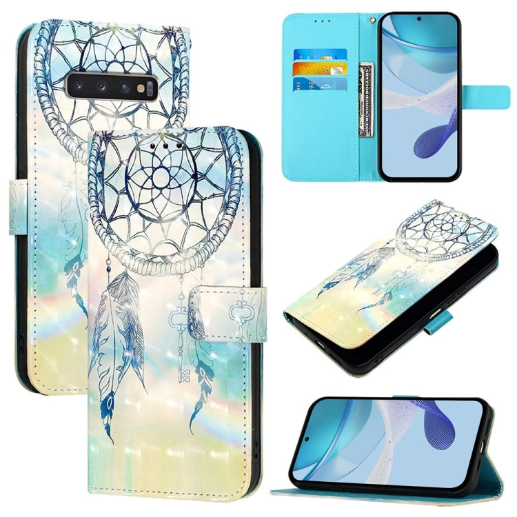 3D Painting Horizontal Flip Leather Phone Case, For Samsung Galaxy S24 FE 5G, For Samsung Galaxy S10e, For Samsung Galaxy S10+