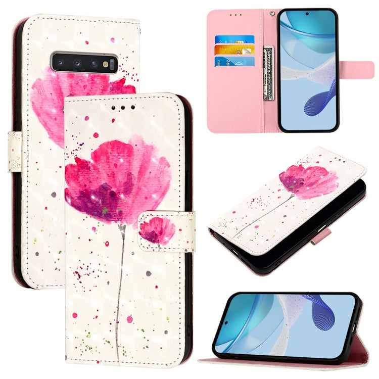 3D Painting Horizontal Flip Leather Phone Case, For Samsung Galaxy S24 FE 5G, For Samsung Galaxy S10e, For Samsung Galaxy S10+