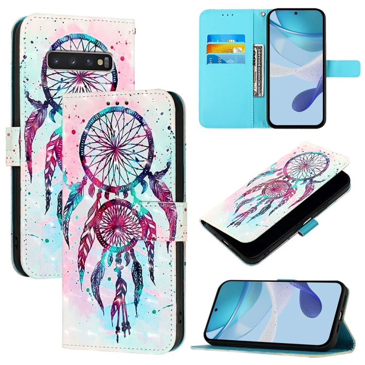 3D Painting Horizontal Flip Leather Phone Case, For Samsung Galaxy S24 FE 5G, For Samsung Galaxy S10e, For Samsung Galaxy S10+
