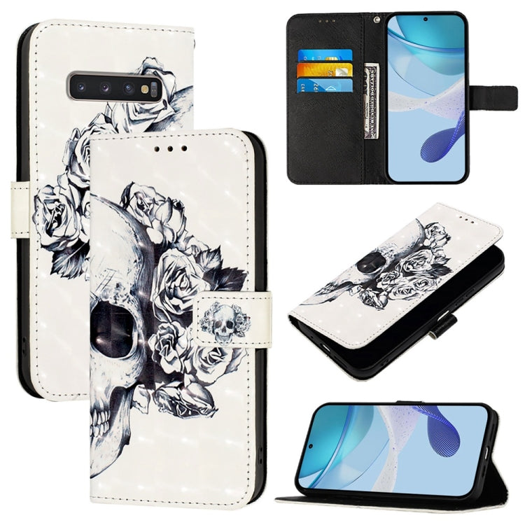 3D Painting Horizontal Flip Leather Phone Case, For Samsung Galaxy S24 FE 5G, For Samsung Galaxy S10e, For Samsung Galaxy S10+