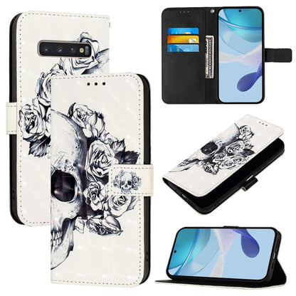 3D Painting Horizontal Flip Leather Phone Case, For Samsung Galaxy S24 FE 5G, For Samsung Galaxy S10e, For Samsung Galaxy S10+