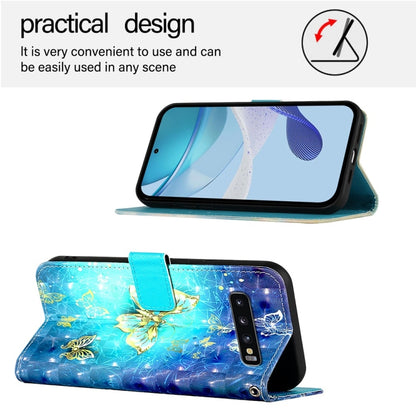 3D Painting Horizontal Flip Leather Phone Case, For Samsung Galaxy S10