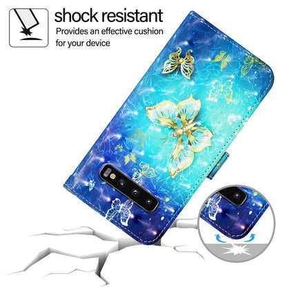 3D Painting Horizontal Flip Leather Phone Case, For Samsung Galaxy S10