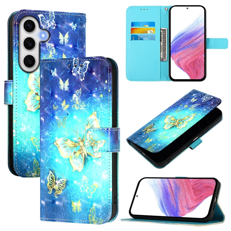 3D Painting Horizontal Flip Leather Phone Case, For Samsung Galaxy S25+ 5G, For Samsung Galaxy S25 Ultra 5G, For Samsung Galaxy S24 FE 5G