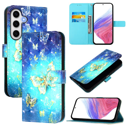 3D Painting Horizontal Flip Leather Phone Case, For Samsung Galaxy S25+ 5G, For Samsung Galaxy S25 Ultra 5G, For Samsung Galaxy S24 FE 5G
