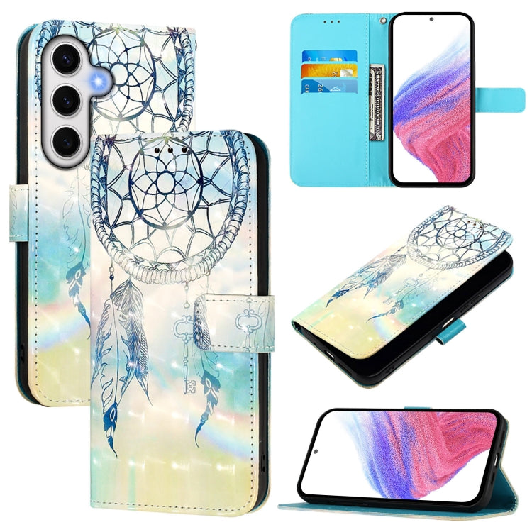 3D Painting Horizontal Flip Leather Phone Case, For Samsung Galaxy S25+ 5G, For Samsung Galaxy S25 Ultra 5G, For Samsung Galaxy S24 FE 5G