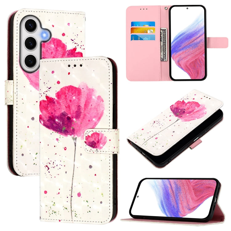 3D Painting Horizontal Flip Leather Phone Case, For Samsung Galaxy S25+ 5G, For Samsung Galaxy S25 Ultra 5G, For Samsung Galaxy S24 FE 5G