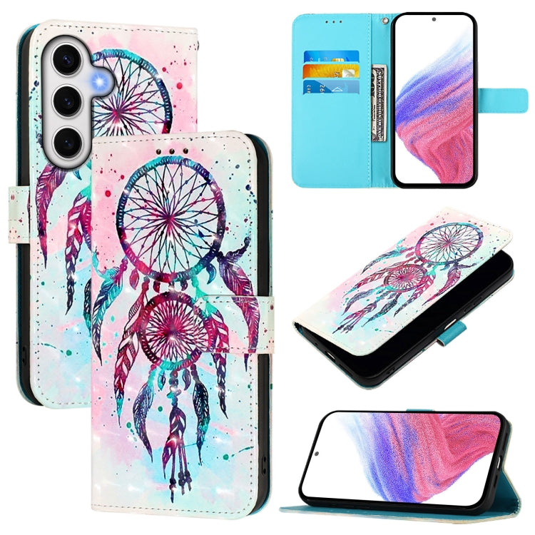 3D Painting Horizontal Flip Leather Phone Case, For Samsung Galaxy S25+ 5G, For Samsung Galaxy S25 Ultra 5G, For Samsung Galaxy S24 FE 5G