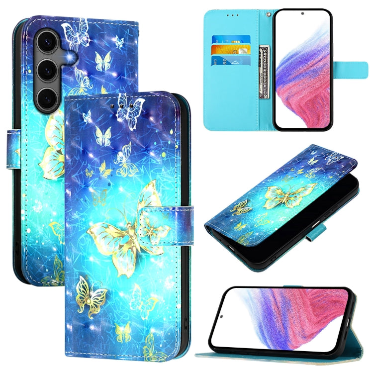 3D Painting Horizontal Flip Leather Phone Case, For Samsung Galaxy S25+ 5G, For Samsung Galaxy S25 Ultra 5G, For Samsung Galaxy S24 FE 5G