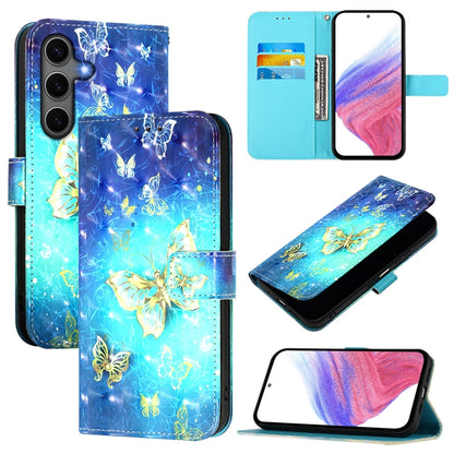 3D Painting Horizontal Flip Leather Phone Case, For Samsung Galaxy S25+ 5G, For Samsung Galaxy S25 Ultra 5G, For Samsung Galaxy S24 FE 5G