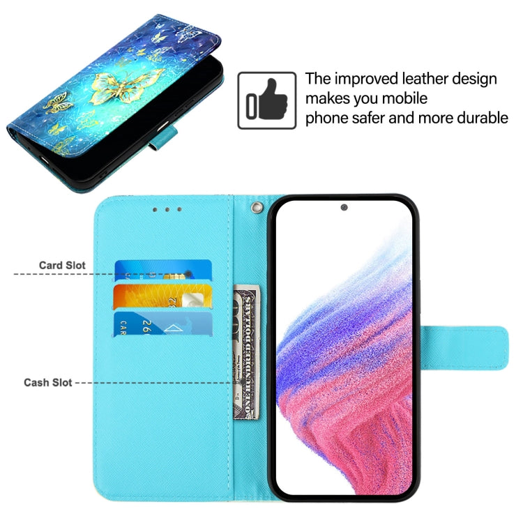 3D Painting Horizontal Flip Leather Phone Case, For Samsung Galaxy S25+ 5G, For Samsung Galaxy S25 Ultra 5G, For Samsung Galaxy S24 FE 5G