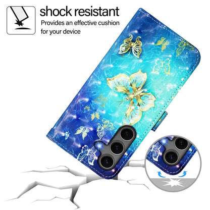 3D Painting Horizontal Flip Leather Phone Case, For Samsung Galaxy S25+ 5G, For Samsung Galaxy S25 Ultra 5G, For Samsung Galaxy S24 FE 5G