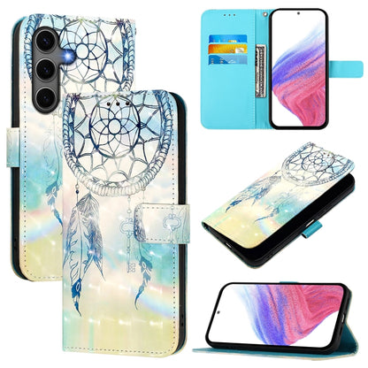 3D Painting Horizontal Flip Leather Phone Case, For Samsung Galaxy S25 5G, For Samsung Galaxy S25+ 5G, For Samsung Galaxy S25 Ultra 5G