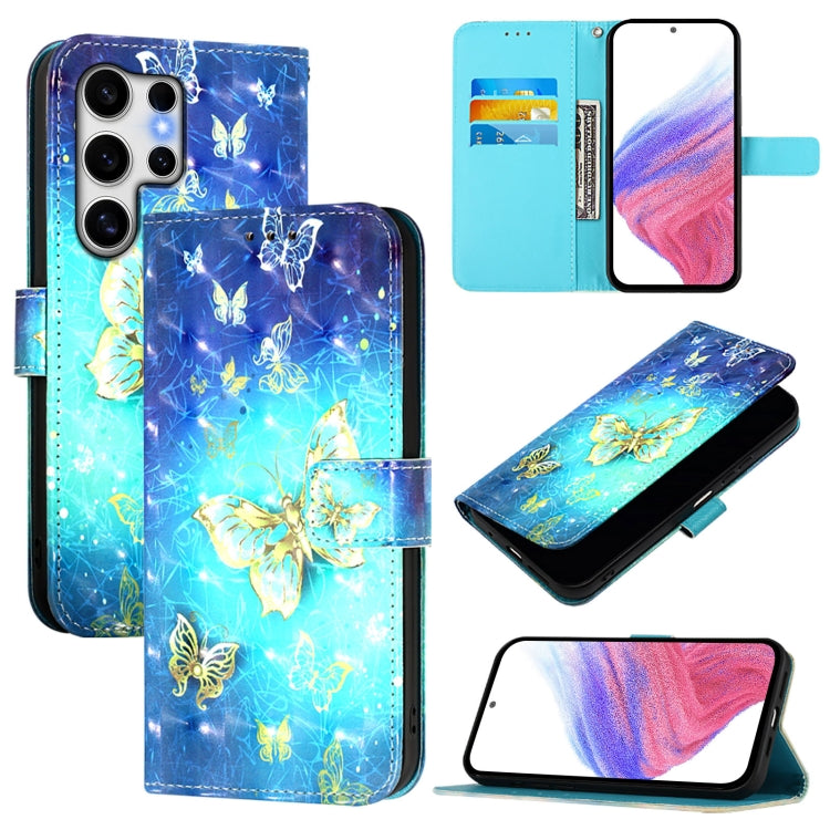 3D Painting Horizontal Flip Leather Phone Case, For Samsung Galaxy S25+ 5G, For Samsung Galaxy S25 Ultra 5G, For Samsung Galaxy S24 FE 5G