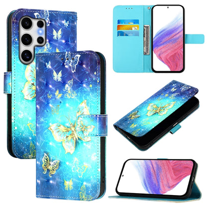 3D Painting Horizontal Flip Leather Phone Case, For Samsung Galaxy S25+ 5G, For Samsung Galaxy S25 Ultra 5G, For Samsung Galaxy S24 FE 5G