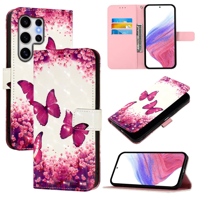 3D Painting Horizontal Flip Leather Phone Case, For Samsung Galaxy S25+ 5G, For Samsung Galaxy S25 Ultra 5G, For Samsung Galaxy S24 FE 5G