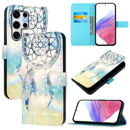 3D Painting Horizontal Flip Leather Phone Case, For Samsung Galaxy S25+ 5G, For Samsung Galaxy S25 Ultra 5G, For Samsung Galaxy S24 FE 5G