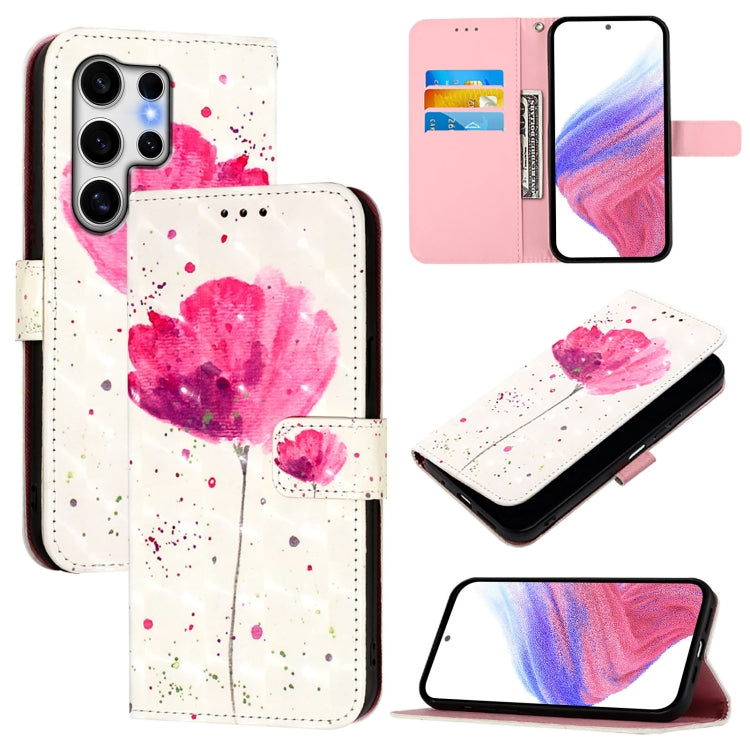 3D Painting Horizontal Flip Leather Phone Case, For Samsung Galaxy S25+ 5G, For Samsung Galaxy S25 Ultra 5G, For Samsung Galaxy S24 FE 5G