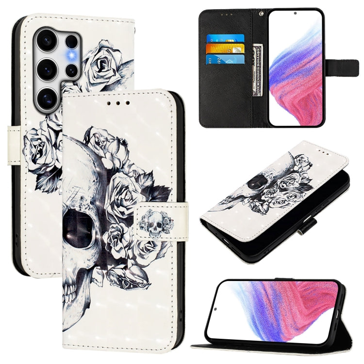 3D Painting Horizontal Flip Leather Phone Case, For Samsung Galaxy S25+ 5G, For Samsung Galaxy S25 Ultra 5G, For Samsung Galaxy S24 FE 5G