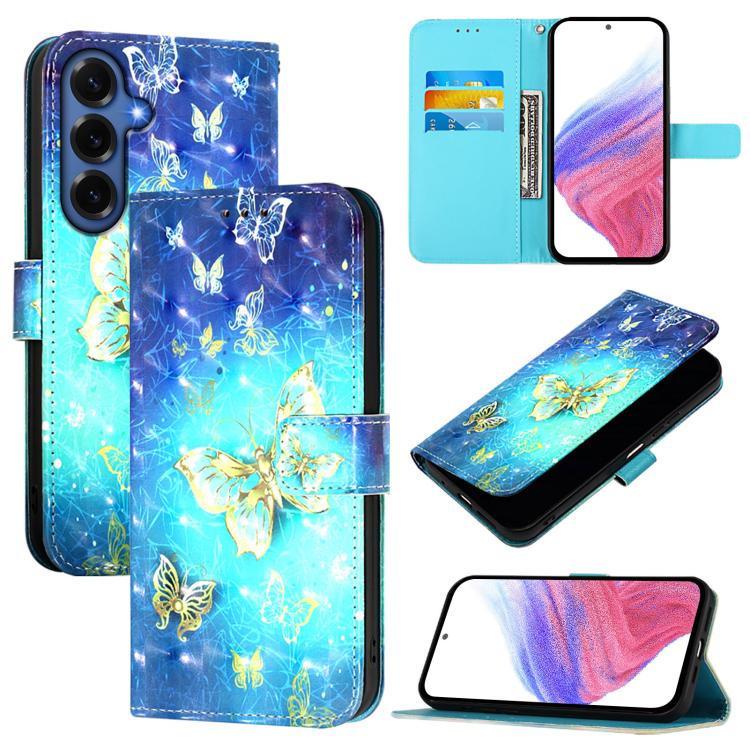 3D Painting Horizontal Flip Leather Phone Case, For Galaxy S26 FE 5G, For Samsung Galaxy S26+ 5G, For Samsung Galaxy S25 Edge 5G