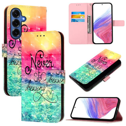3D Painting Horizontal Flip Leather Phone Case, For Galaxy S26 FE 5G, For Samsung Galaxy S26+ 5G, For Samsung Galaxy S25 Edge 5G