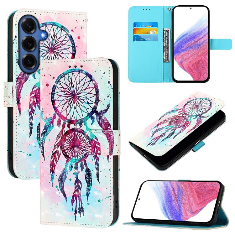 3D Painting Horizontal Flip Leather Phone Case, For Galaxy S26 FE 5G, For Samsung Galaxy S26+ 5G, For Samsung Galaxy S25 Edge 5G