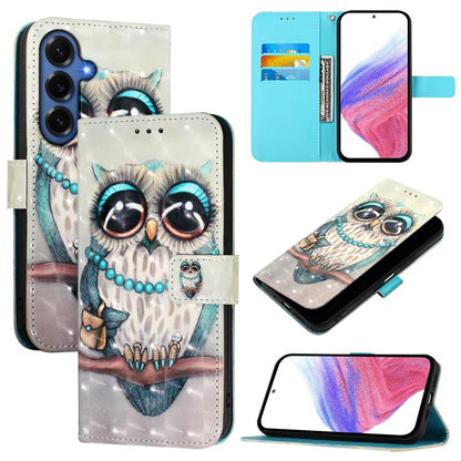 3D Painting Horizontal Flip Leather Phone Case, For Galaxy S26 FE 5G, For Samsung Galaxy S26+ 5G, For Samsung Galaxy S25 Edge 5G