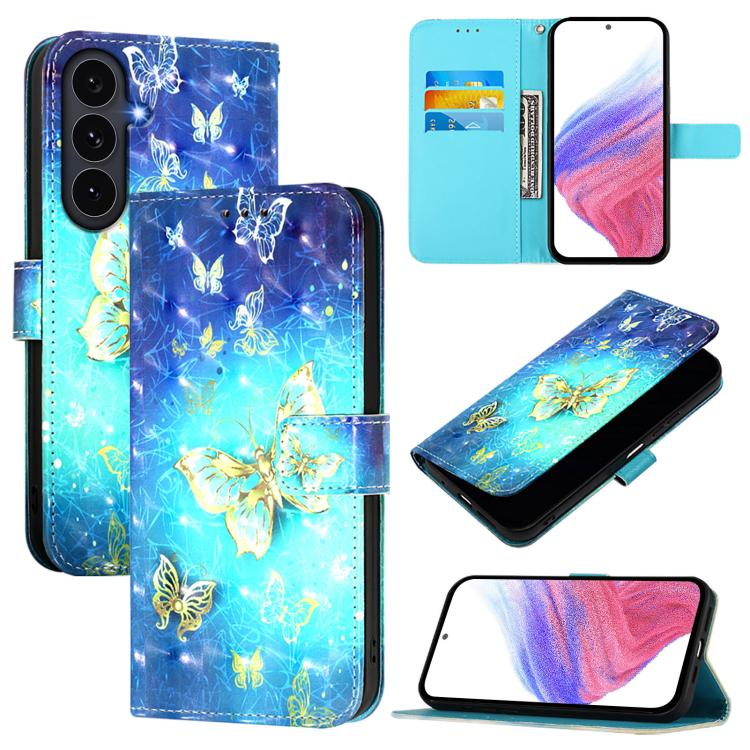3D Painting Horizontal Flip Leather Phone Case, For Galaxy S26 FE 5G, For Samsung Galaxy S26+ 5G, For Samsung Galaxy S25 Edge 5G